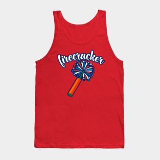 Funny July 4th Firecracker Graphic Design - 4th of July Fireworks Tank Top